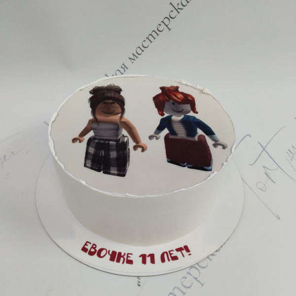 Торт Roblox на 11 лет для девочки - 5160 на заказ в Москве, купить 1.5кг за 3300.00 ₽