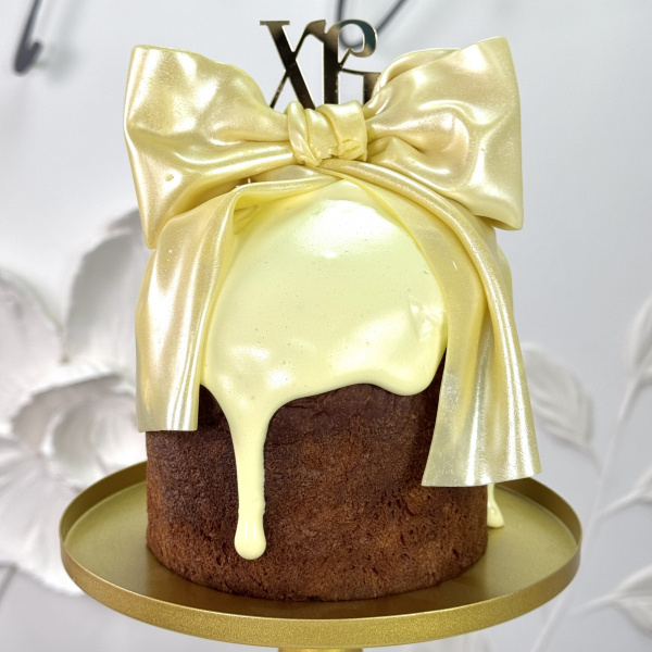Кулич №1 (диаметр 12см, 650г, Малиновый чизкейк) на заказ в Москве, купить кг за 3500.00 ₽