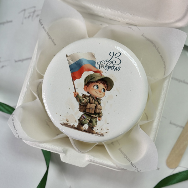 Бенто торт на 23 февраля - 4436 на заказ в Москве, купить 0.4кг за 1500.00 ₽