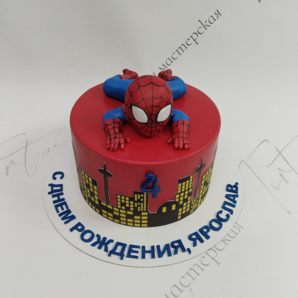 Торт Человек-паук на 4 года - 2055 на заказ в Москве, купить 2кг за 7000.00 ₽