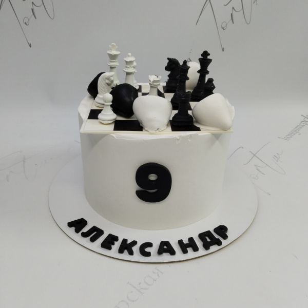 Торт Шахматы на 9 лет - 5970 на заказ в Москве, купить 3кг за 12300.00 ₽