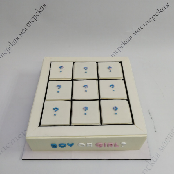 Торт Boy or Girl для гендер-пати - 5434 на заказ в Москве, купить 3кг за 10200.00 ₽