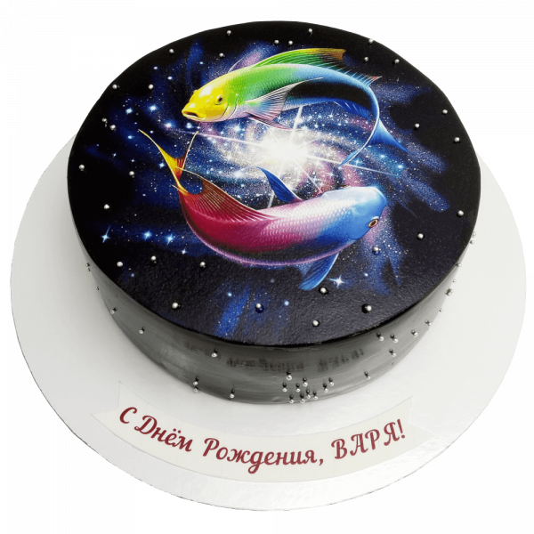 Торт Рыбы для дня рождения - 3793 на заказ в Москве, купить 2кг за 3800.00 ₽