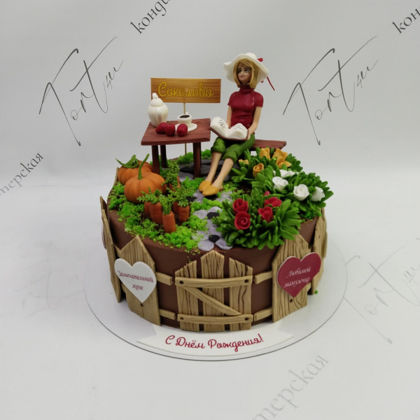 Торт Огород для любимой жены - 909 на заказ в Москве, купить 3кг за 13700.00 ₽