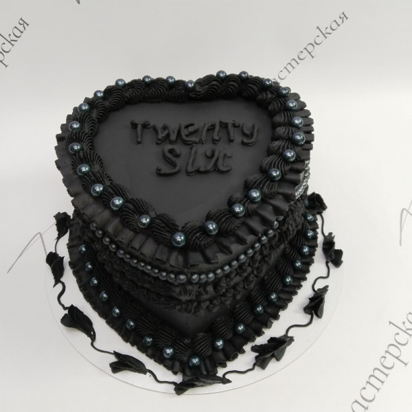 Торт сердце «twenty six» на 26 лет - 2988 на заказ в Москве, купить 2.5кг за 12150.00 ₽