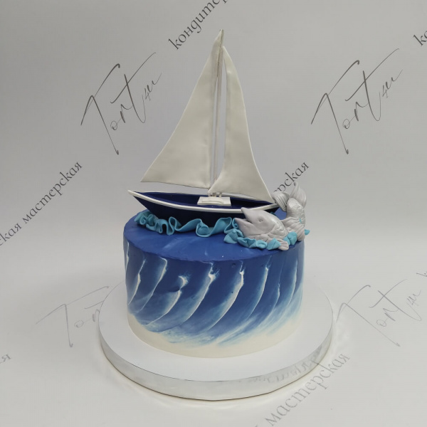 Торт Яхта для моряка - 5880 на заказ в Москве, купить 3кг за 10470.00 ₽