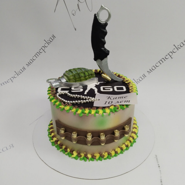 Торт CS:GO на 10 лет - 5125 на заказ в Москве, купить 2кг за 8000.00 ₽