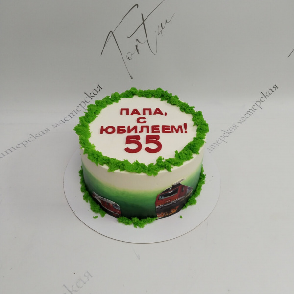 Торт с поездами на 55 лет для папы - 278 на заказ в Москве, купить 2кг за 5400.00 ₽