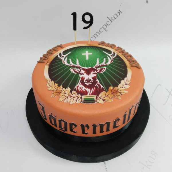 Торт Jägermeister на 19 лет - 6410 на заказ в Москве, купить 2кг за 6550.00 ₽
