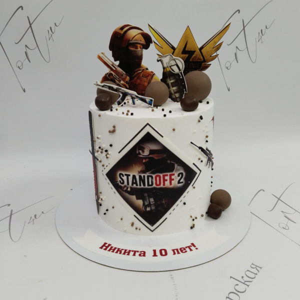 Торт Standoff 2 на 10 лет - 2878 на заказ в Москве, купить 2кг за 6300.00 ₽