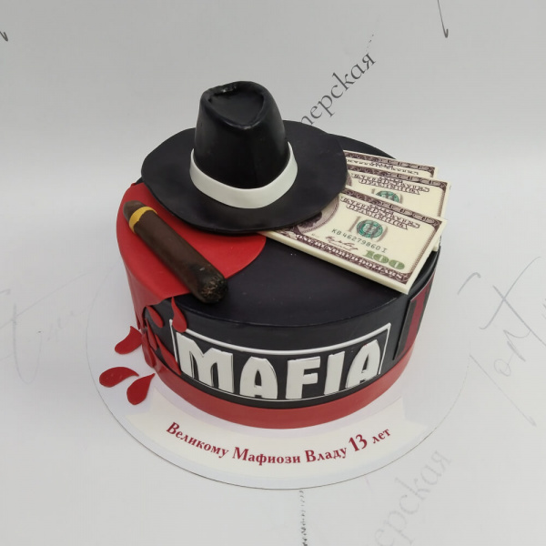 Торт Мафия на 13 лет - 5783 на заказ в Москве, купить 3.5кг за 9850.00 ₽