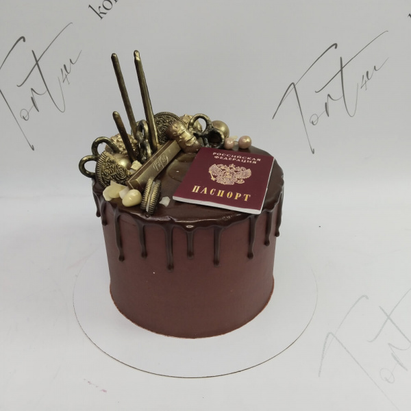 Торт Паспорт на 14 лет - 1267 на заказ в Москве, купить 2кг за 6200.00 ₽