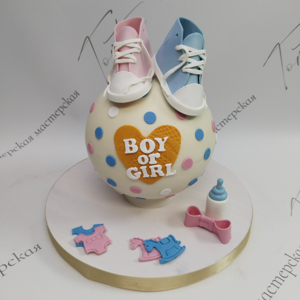 Торт Boy or Girl с кедами - 3000 на заказ в Москве, купить 2кг за 15300.00 ₽