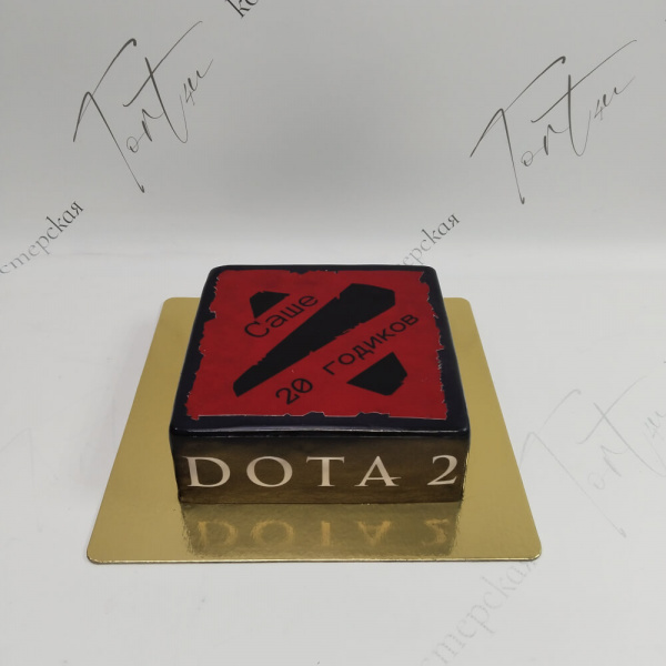 Торт Dota 2 на 20 лет - 1844 на заказ в Москве, купить 2кг за 5200.00 ₽