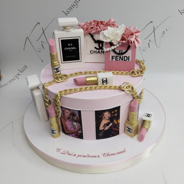 Торт Chanel и Fendi для женщины - 1884 на заказ в Москве, купить 5.6кг за 17090.00 ₽