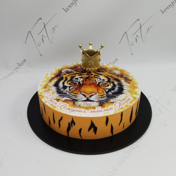 Торт Тигр с короной - 921 на заказ в Москве, купить 4кг за 10000.00 ₽