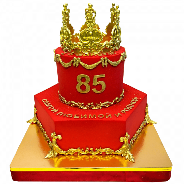 Торт Корона на 85 лет - 4082 на заказ в Москве, купить 10кг за 29600.00 ₽